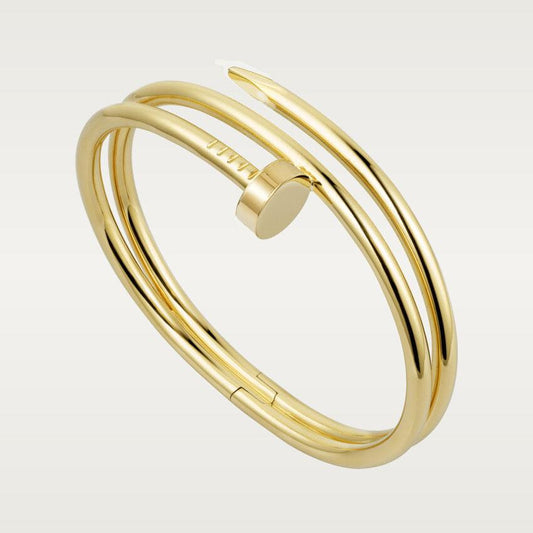 [Elitejewels]JUSTE BRACELET 3.5MM DOUBLE ROW GOLD