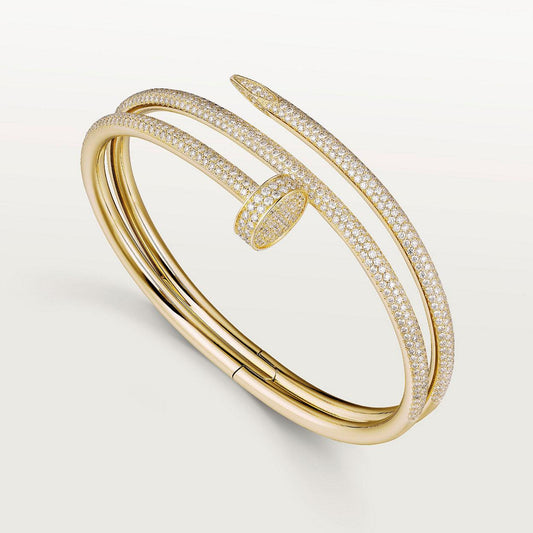 [Elitejewels]JUSTE BRACELET 3.5MM DOUBLE ROWS DIAMOND