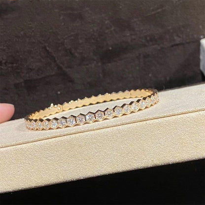 [Elitejewels]BEE LOVE GOLD BRACELET FULL DIAMOND