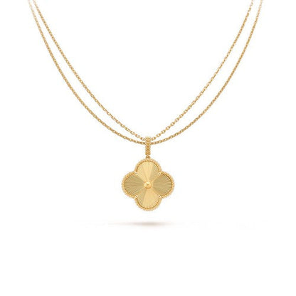 [Elitejewels]CLOVER 25MM PEDANT NECKLACE GOLD