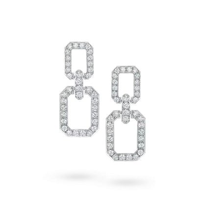 [Elitejewels]LINKS MEDIUM EARRINGS DIAMOND