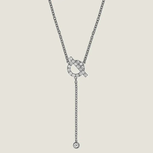 [Elitejewels]FINESSE SILVER DIAMOND NECKLACE