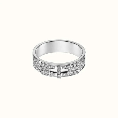 [Elitejewels]KELLY SILVER DIAMOND RING