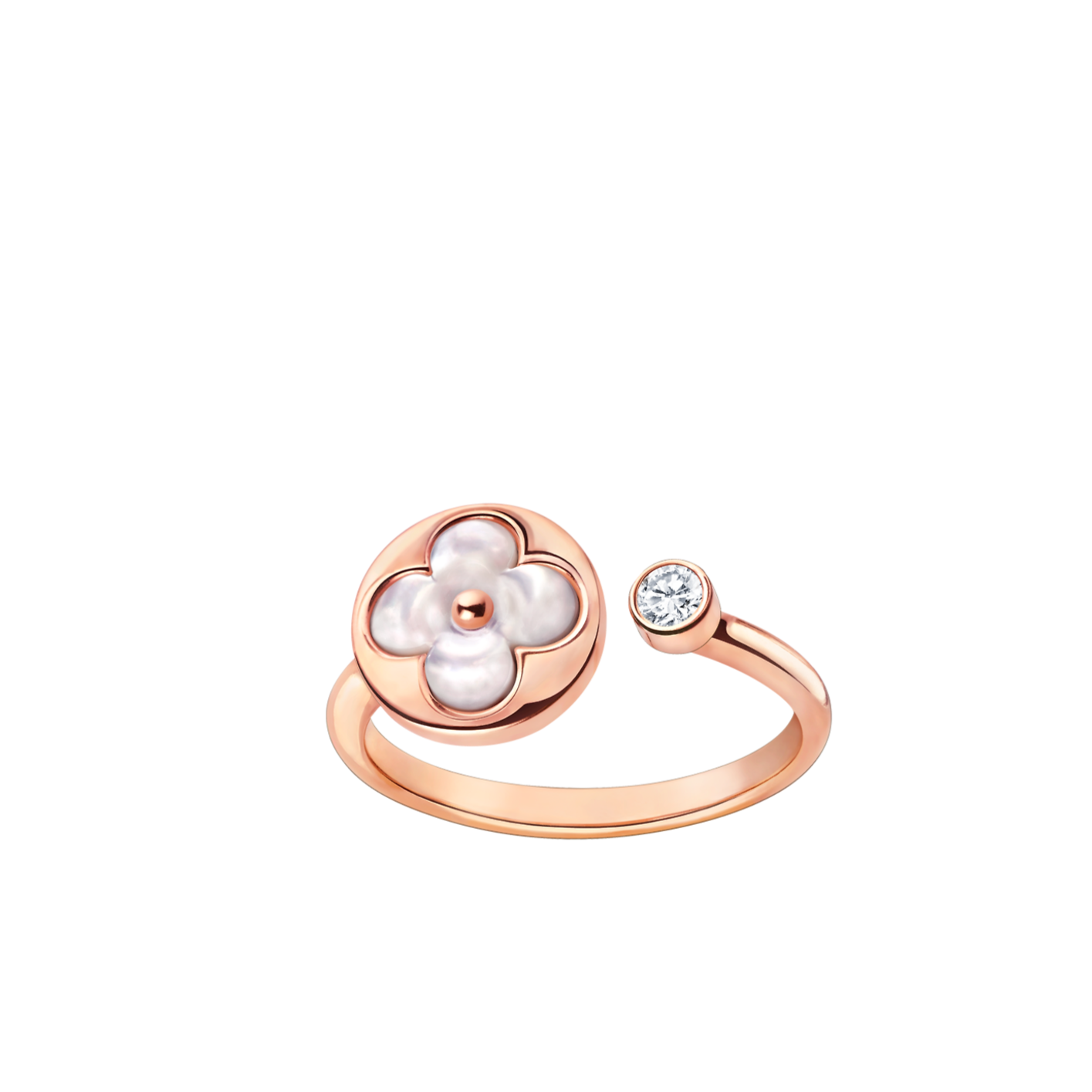[Elitejewels]SUN 1 DIAMOND PINK MOP RING