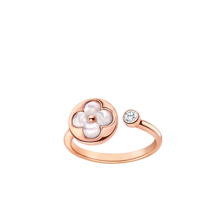 [Elitejewels]SUN 1 DIAMOND PINK MOP RING