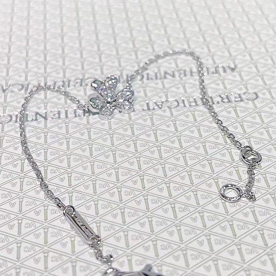 [Elitejewels]FRIVOLE SILVER FLOWER DIAMOND BRACELET